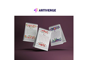 2024 Water Color Flower Calendar, an Object Graphic by Artiverge (Thumbnail 4 of 5)