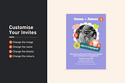 Anna + Amos Engagement Invitation, a Stationery Template by Mountain Folk Creative (Thumbnail 4 of 7)