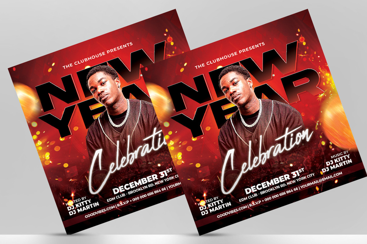 2026 New Year Party Flyer, a Flyer Template by Artonix (Photo 2 of 3)