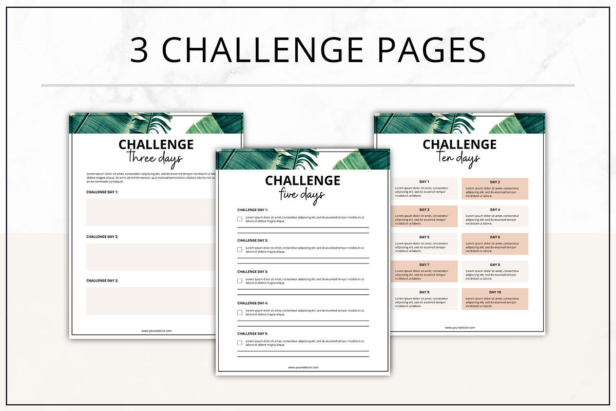 Challenge Templates Canva | Fresh, a Magazine Template by Lady Boss Studio
