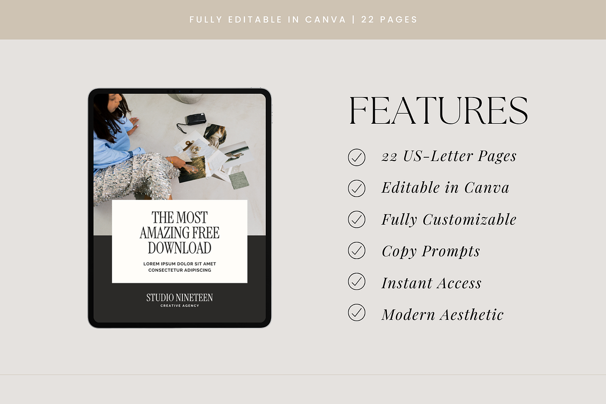 Lead Magnet Template | Canva, a Marketing Template by Rosetta Lane Design (Photo 5 of 8)