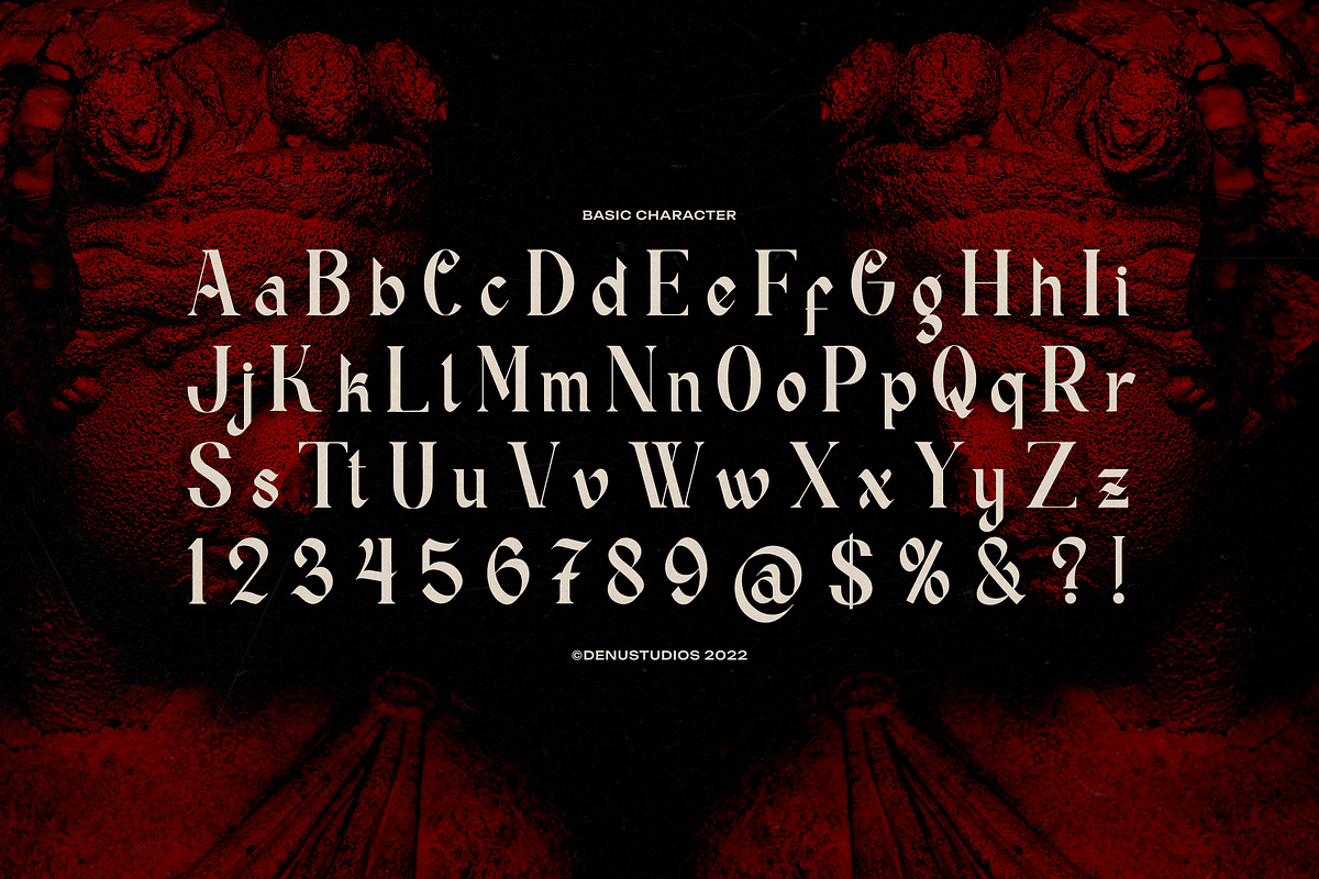 Tenebra Templar Blackletter Typeface, a Blackletter Font by Denustudios (Photo 10 of 12)