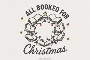 All Booked For Christmas PNG, Book, an Illustration by SharpMarketplace