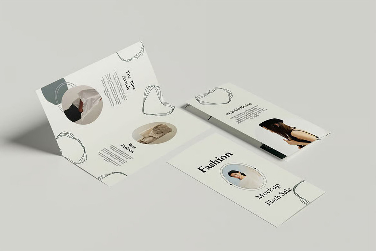 Bifold DL Flyer Mockup, an Advertising Mockup by zpackcreative (Photo 4 of 7)