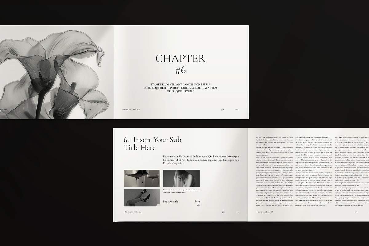 Book Title Layout Landscape Template, a Brochure Template by ArtisanaAura (Photo 21 of 23)