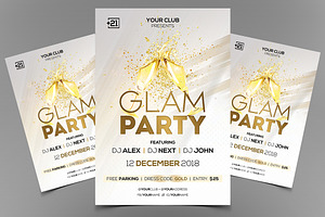 Glam Party - PSD Flyer Template