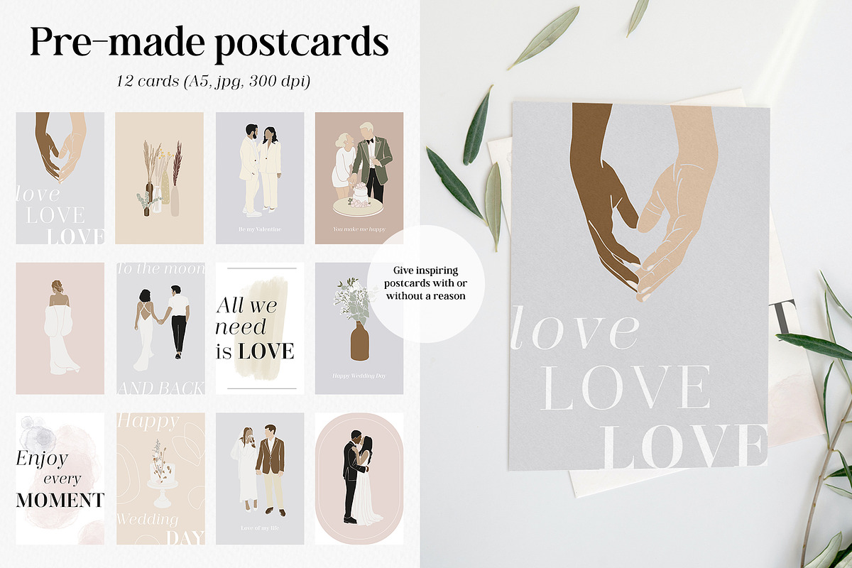 Modern Wedding: Eco & Boho Style, an Object Graphic by divanovskaya_nv (Photo 2 of 26)