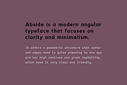 Abside Font (Modern & Geometric), a Sans Serif Font by Hederae Type Foundry (Thumbnail 2 of 8)