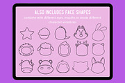 Procreate Kawaii Maker Stamp brushes, a Brush Add-On by Julia Right Studio (Thumbnail 4 of 5)