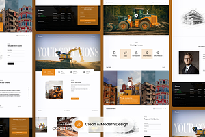 Construction Agency Landing Page