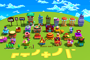 3D Cartoon Shop City, an Environmental 3D Model by Souchenki (Thumbnail 19 of 21)