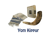 Jewish Year Holidays watercolor set, an Illustration by Bychovsky design (Thumbnail 12 of 12)