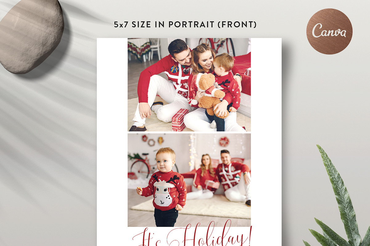 Christmas Greeting Card HC019, a Card Template by Bellenity Design (Photo 3 of 4)