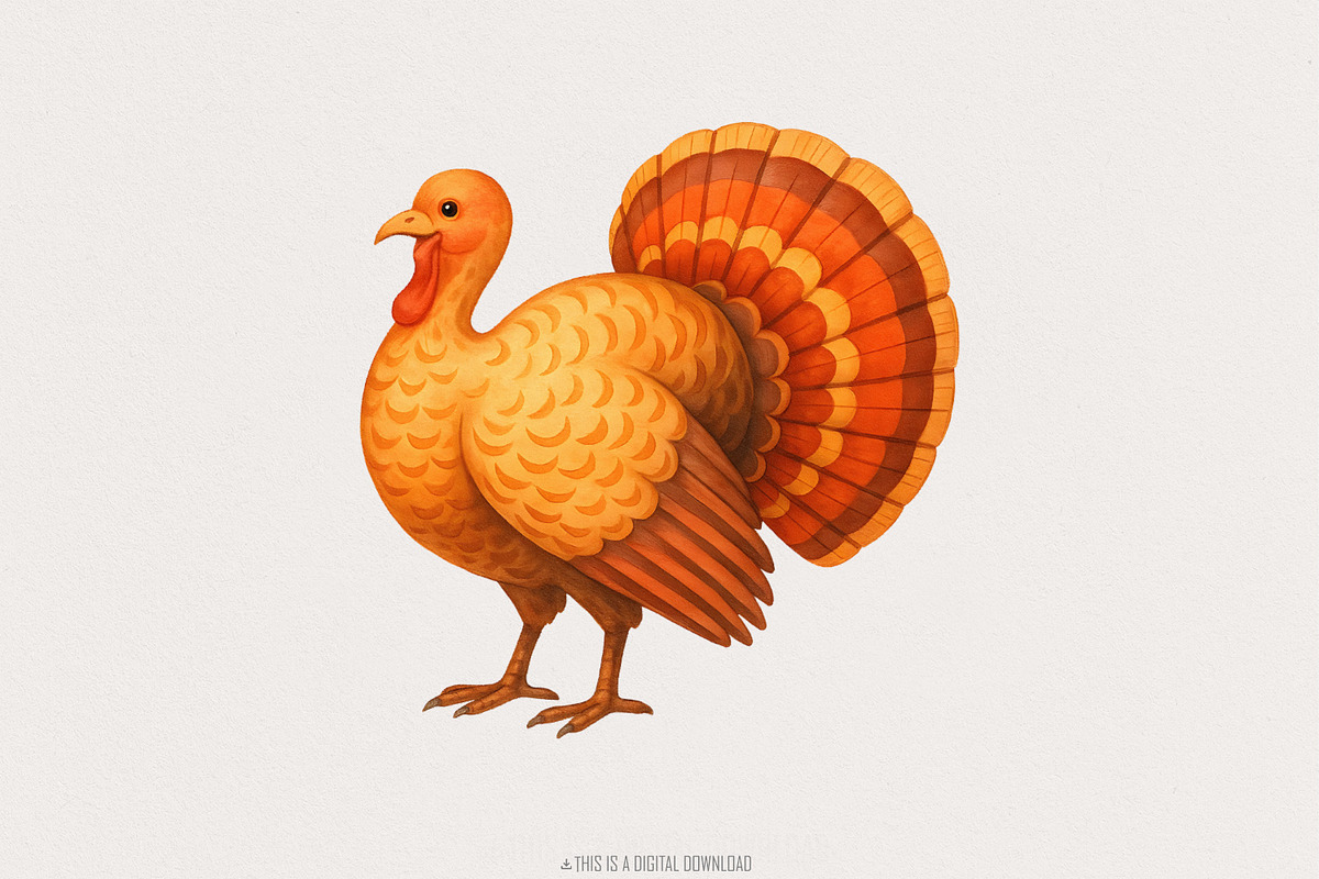 Thanksgiving Turkey PNG, Fall, an Illustration by SharpMarketplace (Photo 1 of 9)