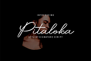 Pitaloka Stylish Signature Font, a Script Font by Naufal Labs (Thumbnail 1 of 10)