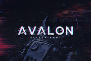 Avalon - Glitch Font, a Font by Tugcu Design Co. (Thumbnail 1 of 6)