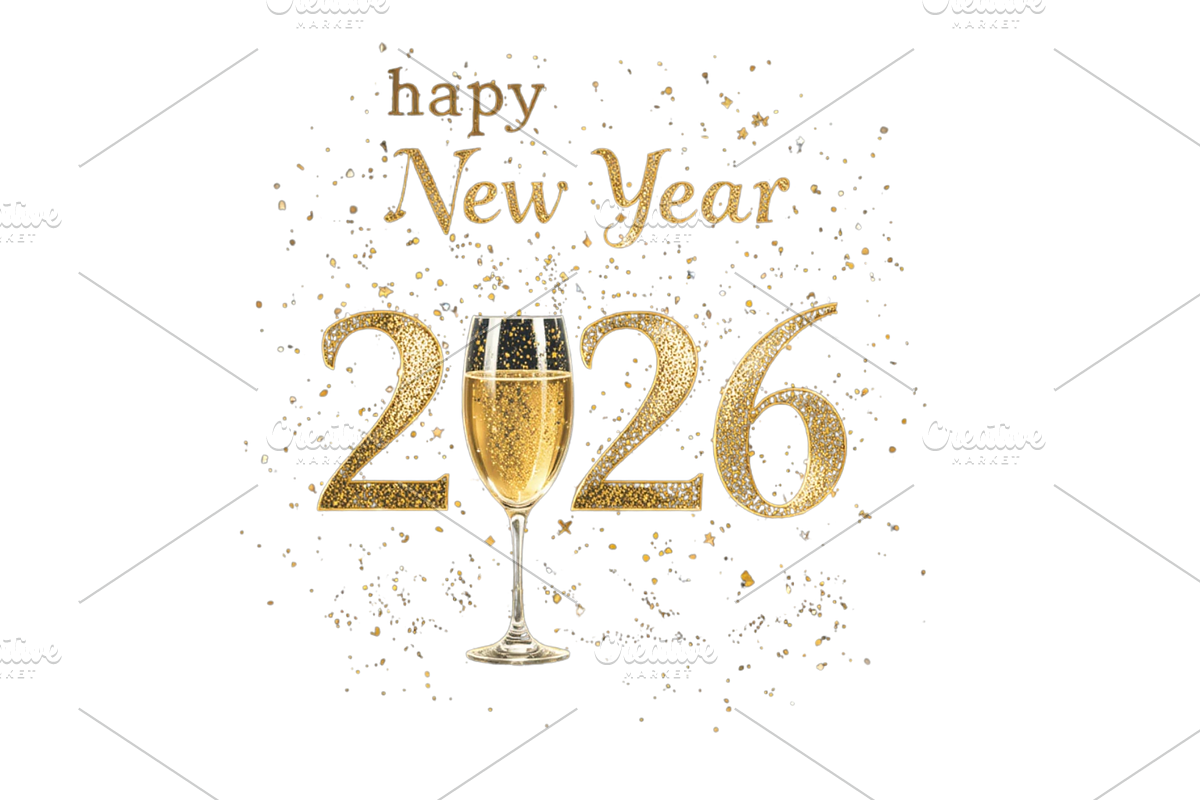 Happy New Year 2026 Celebration, a Seasonal Illustration by Creative design (Photo 3 of 7)