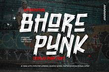 Bhore Punk - Display Font