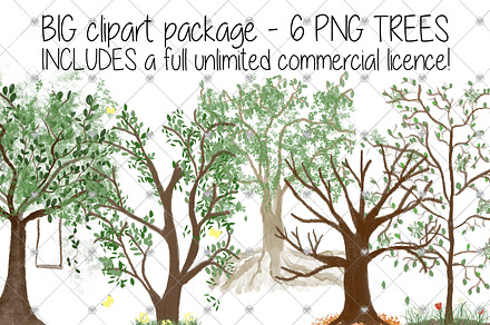 Family Tree clipart, Watercolour,