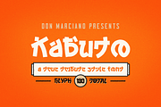 Kabuto Tribute Font, a Font by DonMarciano (Thumbnail 1 of 5)