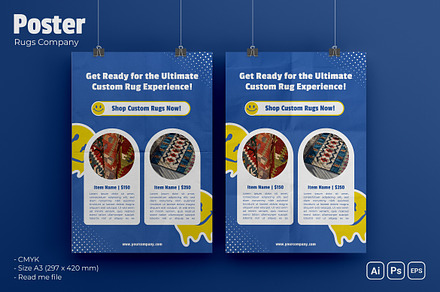 Rugs Company Poster, a Poster Template by Fannan Studio