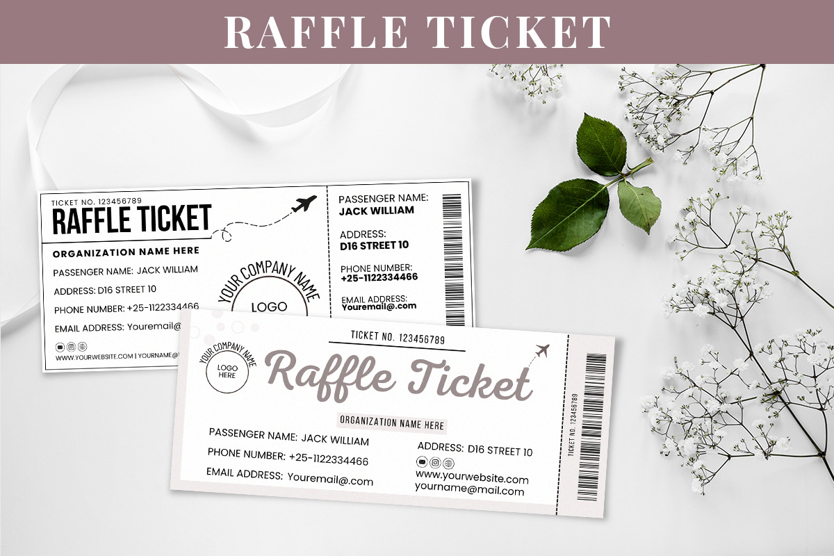 Canva Raffle Ticket Editable Design, an Invitation Template by Snapybiz (Photo 9 of 11)