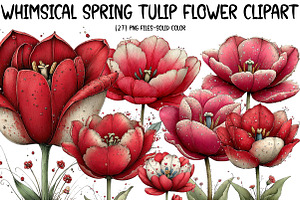 Whimsical Spring Hibiscus Flowers, an Illustration by Designworld