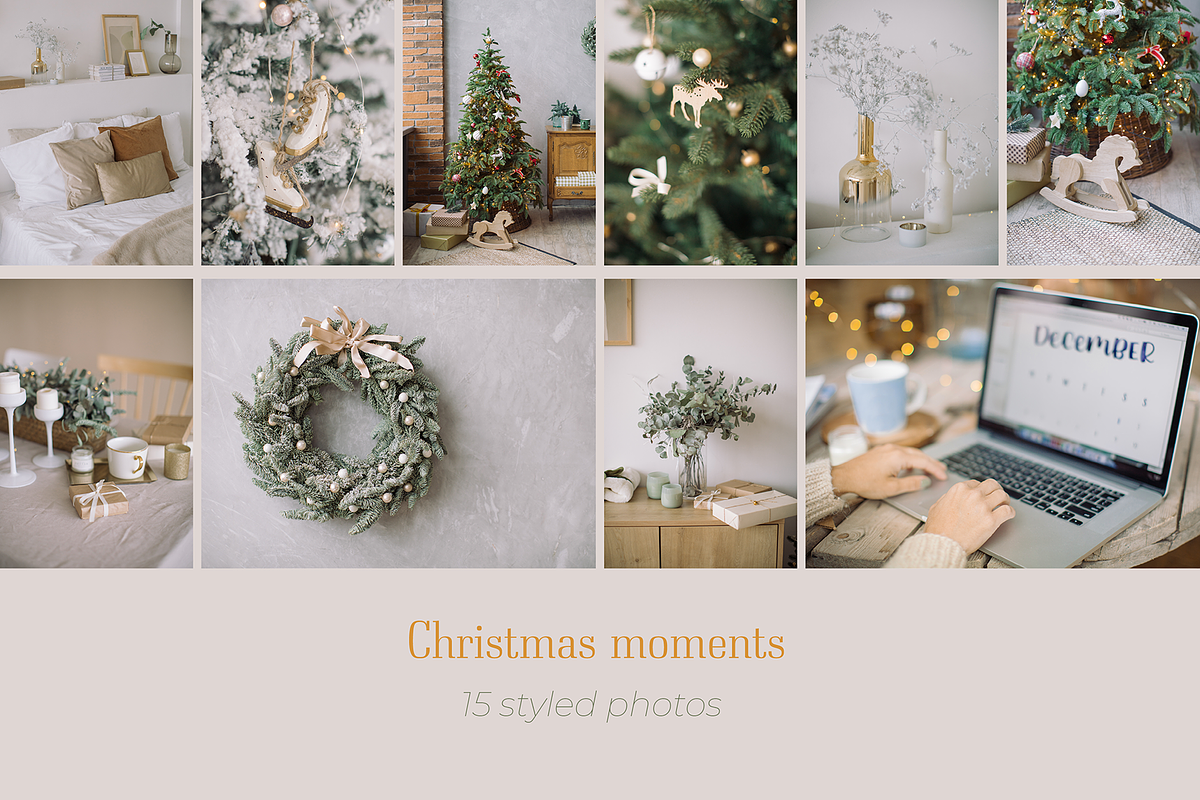 Christmas bundle | 15 styled photos, a Background Photo by Nina Stock Photos (Photo 1 of 9)