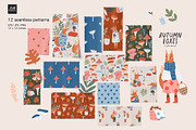 Autumn Foxes - Fall Forest clipart, an Animal Illustration by avdnadi (Thumbnail 6 of 11)