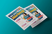 White Job Hiring Teacher Flyer, a Flyer Template by Neermana (Thumbnail 3 of 4)