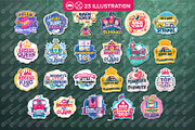 Back to School Bundle Clip-art Print, an Education Illustration by defarmerdesign (Thumbnail 2 of 2)