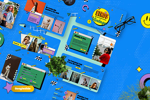 Etros - 90s Style Googleslide, a Presentation Template by Dhabee