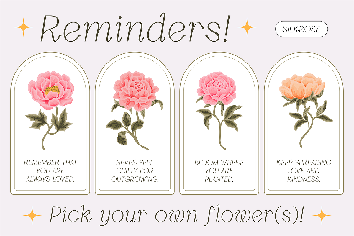 Silkrose - Delicate Display Font, a Sans Serif Font by Artflorara (Photo 4 of 14)