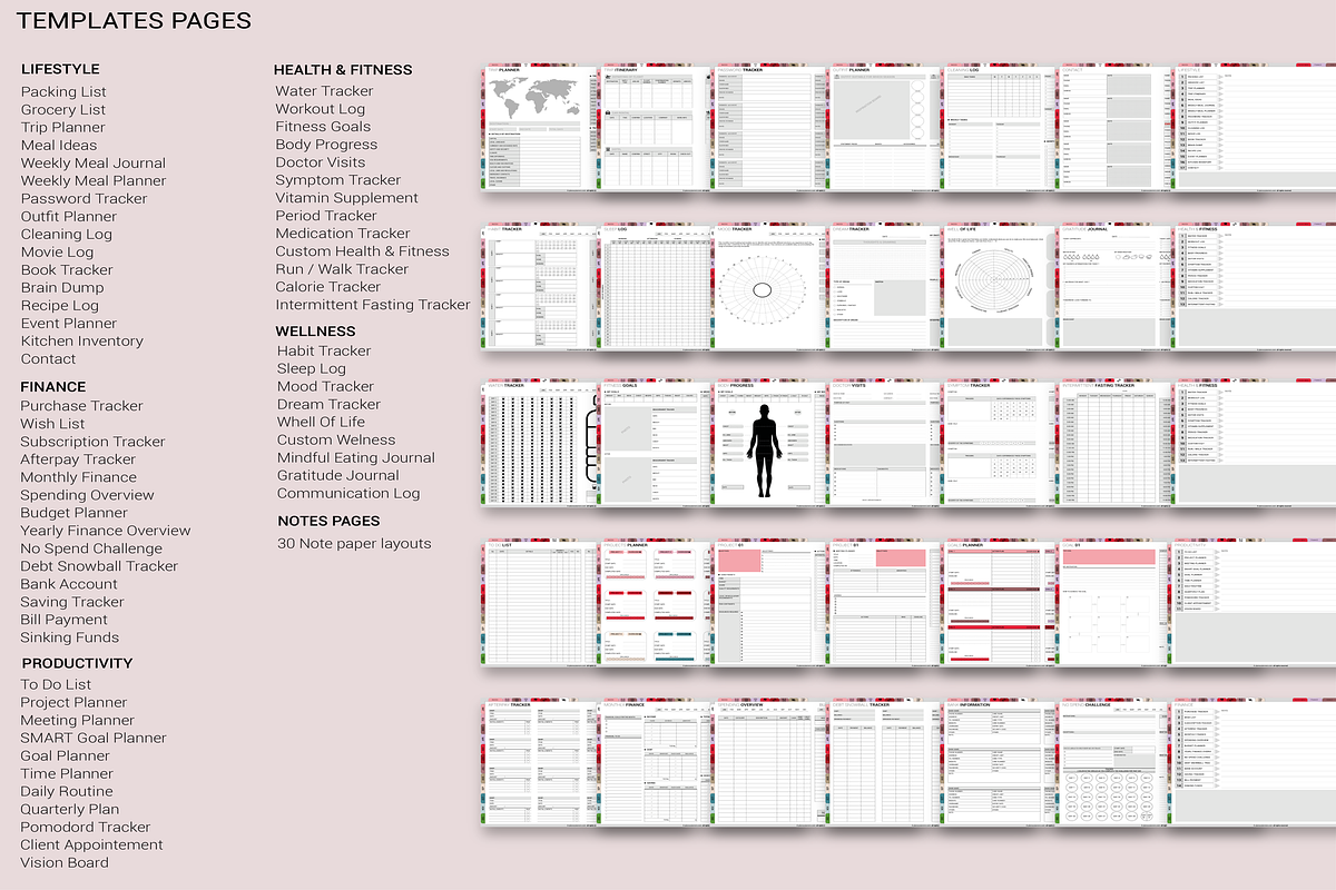 Jewel Tones Digital Planner 2025, a Templates & Theme by Plamarplanners (Photo 7 of 11)