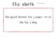 Elizabeth Classic, a Sans Serif Font by ElizabethJournals (Thumbnail 2 of 2)