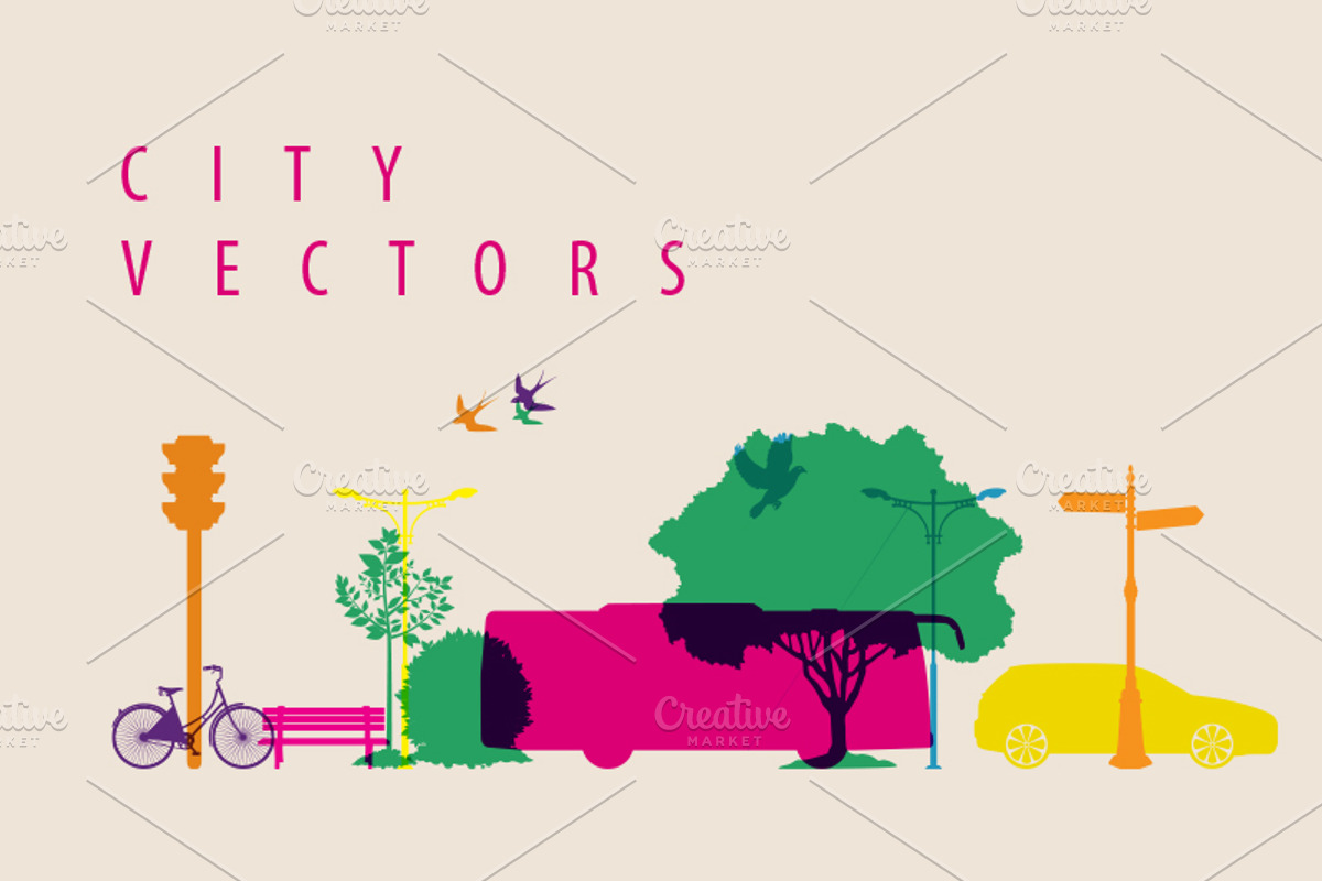 City Elements Illustration, an Illustration by IB (Photo 1 of 2)