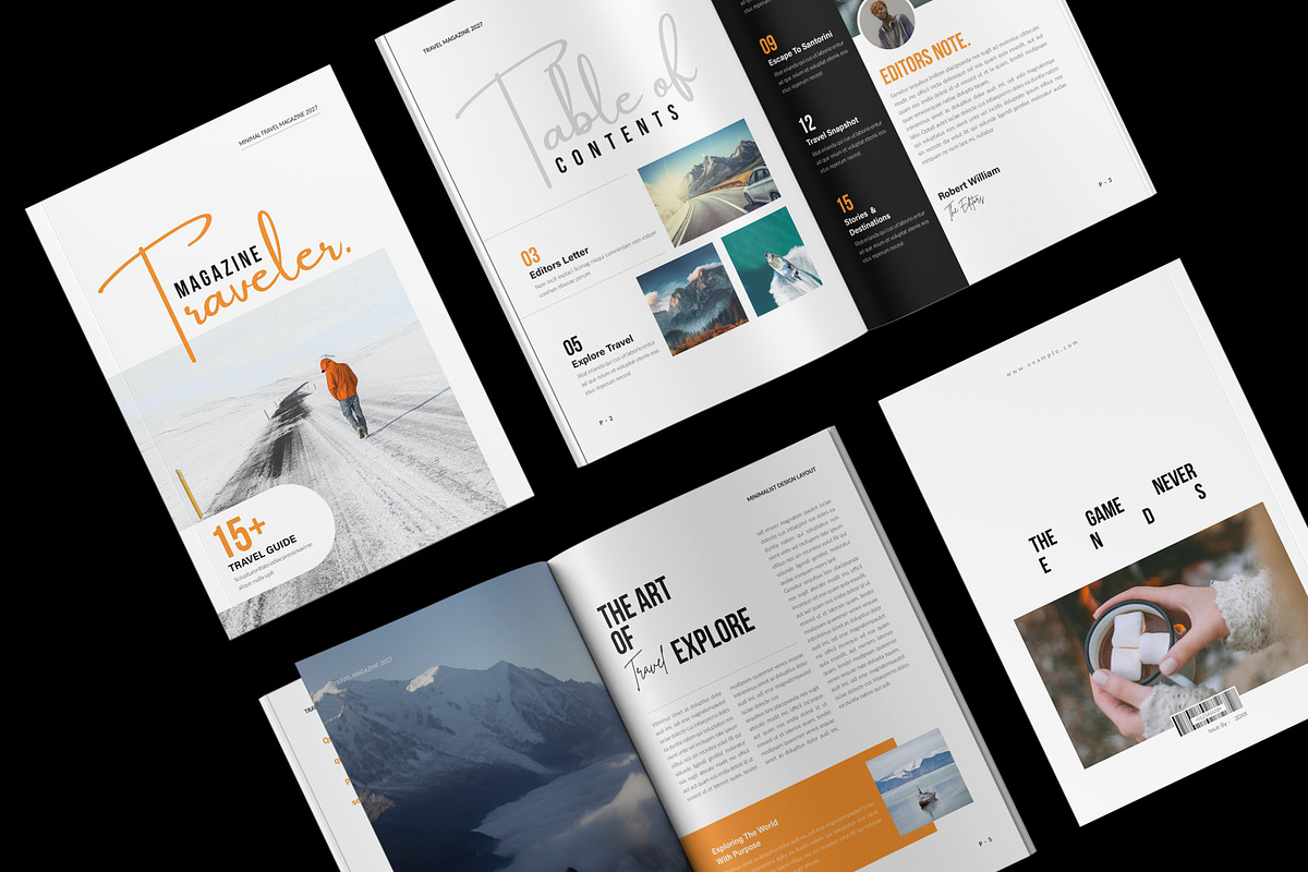 Travel Magazine Template, a Magazine Template by NorthPeak (Photo 2 of 14)