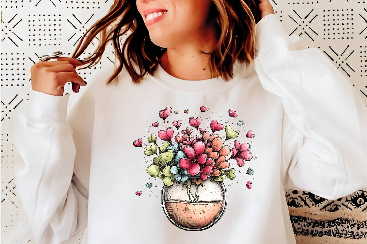 Whimsical flowers spring clipart, an Illustration by SinaCreation (Photo 6 of 11)