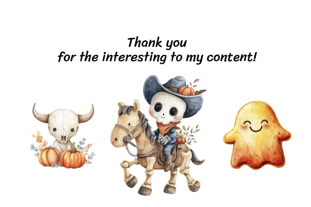 Wild West Halloween Clipart Bundle, a Seasonal Illustration by InkyQueenArt (Photo 5 of 5)
