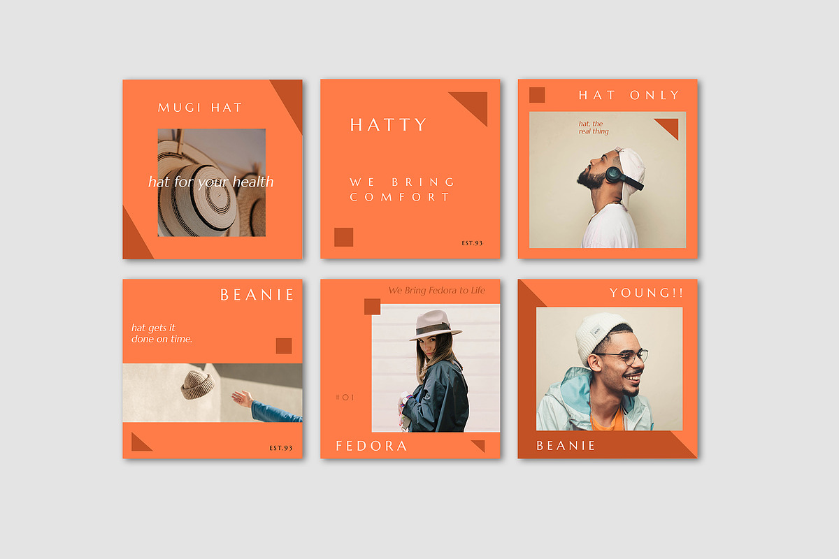Minimalist Fashion Instagram Kit, a Social Media Template by Meknya (Photo 9 of 11)