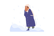 Abnormal weather conditions set, a Person Illustration by Good Studio (Thumbnail 7 of 11)