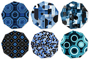 Blue and Black Geometric Backgrounds, a Texture Illustration by DreamPrint404 (Thumbnail 3 of 3)