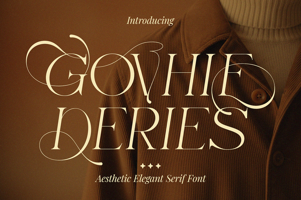 Govhie Deries Aesthetic Elegant, a Serif Font by Typetemp Studio (Photo 1 of 11)