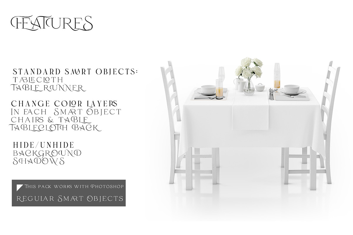 Tablecloth & Table Runner Mockups, a Household Mockup by mock-ups (Photo 3 of 21)