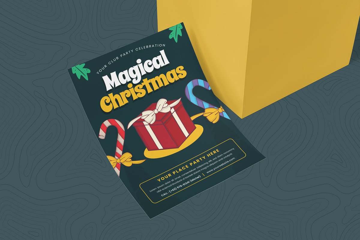 Magical Christmas Event Invitation, an Invitation Template by Esensifiksi.studio (Photo 2 of 2)