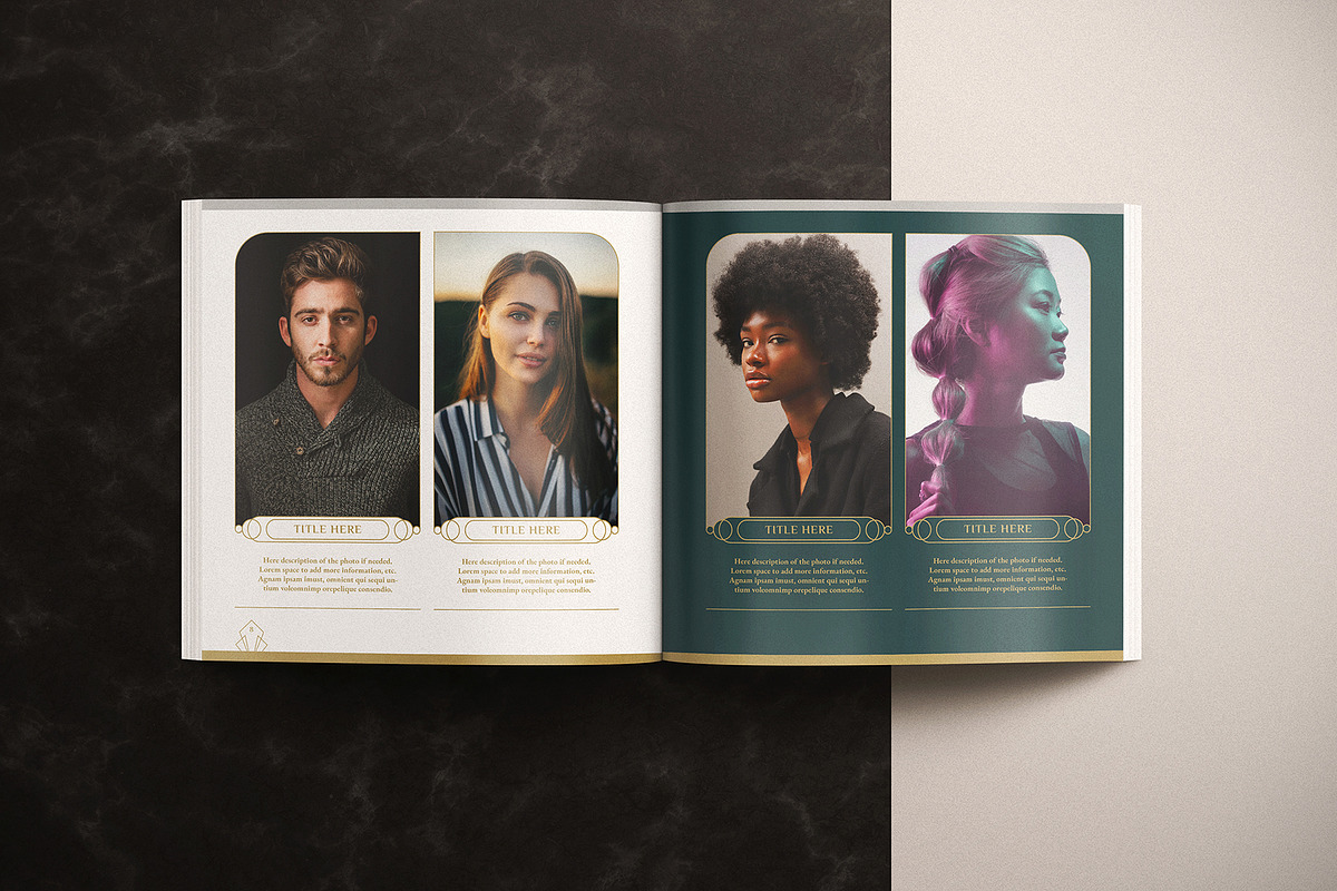 Art Deco Photo Album Template, a Brochure Template by Luuqas Design (Photo 4 of 8)