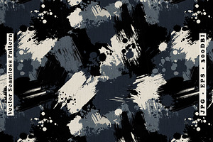 Moody Brush Strokes Seamless Vector, a Pattern Graphic by one-touch