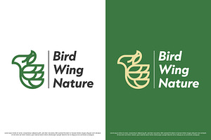 Nature Bird Logo Design Template, a Branding & Logo Template by Morvana Crew