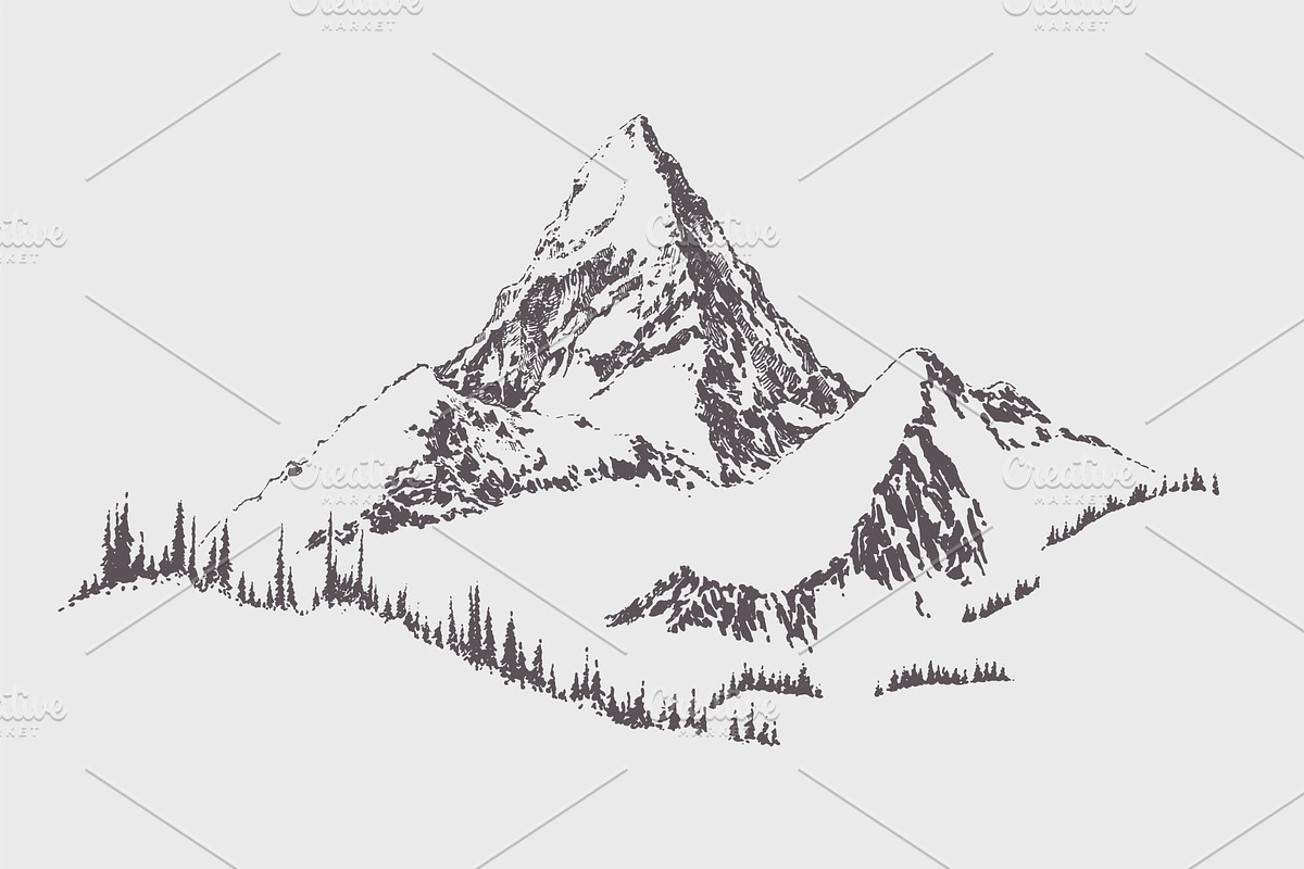 High detail mountain landscapes, an Illustration by TheMountBirdStudio (Photo 8 of 9)