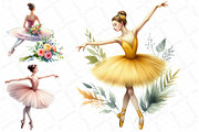 Ballerina Watercolor Clipart, an Illustration by DreamPrint404 (Thumbnail 4 of 4)
